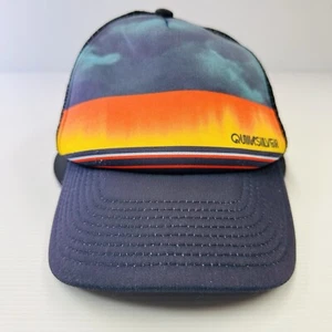 Quicksilver Surf Mens Trucker Hat Cap Mesh Snapback Adjustable Tie-Dye Sunset - Picture 1 of 10