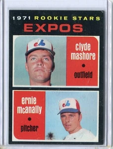 Topps Baseball 1971 # 376 exposiciones novato Clyde Mashore/Ernie McAnally - ex - Imagen 1 de 2