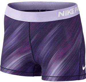 NEW! NIKE PRO [S] Women's 3.0" COMPRESSION Shorts-Dark Iris/Printed 831992-584 - Picture 1 of 1