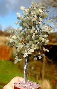 Large 9" Aventurine Crystal Gem Chip Tree Emotional Balance Disperse EMF SMOG PC - Picture 1 of 4