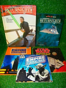 Star Wars Book Lot (5) Empire Strikes Back Return Of The Jedi A Pop Up Book - Picture 1 of 9