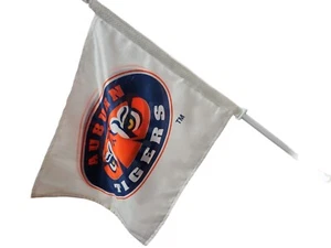 Auburn Car Flag Auburn University Tiger Eyes Car flag White w Navy/org New - Picture 1 of 2