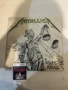 JASON NEWSTED SIGNED AUTOGRAMM VINYL ALBUM METALLICA AND JUSTICE FÜR ALLE PLATTEN - Bild 1 von 6