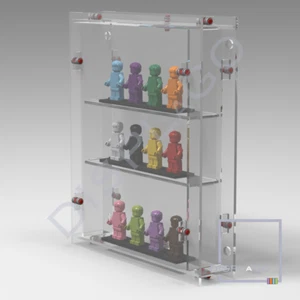 Wall Mounted Display case for up to 12 LEGO® minifigures. Mini Series Display - Picture 1 of 1
