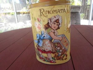 Vintage Rinomata Amaretti Virginia Italian Cookie Collectible Colorful Tin Italy - Picture 1 of 3