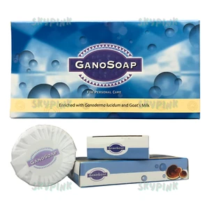 Excel Gano Soap 1 Box with Ganoderma & Goat Milk Healthy Smooth Skin (2 bar/box) - Picture 1 of 8