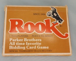 Juego de cartas ROOK 1978 vintage de Parker Brothers - completo con caja usado - Imagen 1 de 10