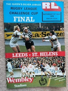 Rugby League Programme & Ticket -Challenge Cup Final. Leeds V St Helens May 1978 - Picture 1 of 3