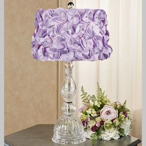 Handcrafted Lydia Glass Table Lamp with Flower Petal Rosette Shade - Picture 1 of 3