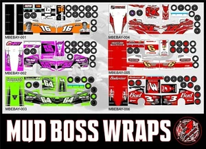 MudBoss Wrap Installed On A 2023 Salvas Body traxxas slash PICK YOUR WRAP Group1 - Picture 1 of 10