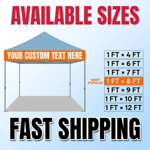 Custom Tent Banner, Full Color Vinyl Banner, Trade Show, Functions, Festivals - Picture 1 of 4