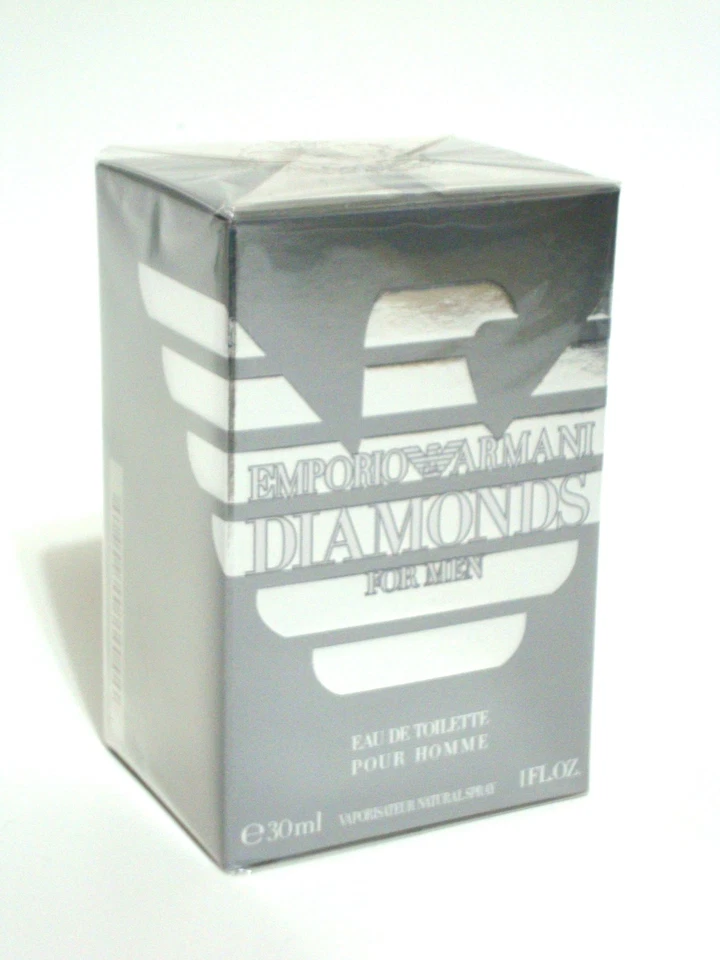 Armani Emporio Armani Diamonds for Him 1 盎司香水喷雾 30 毫升全新带盒 — 第 1/1 张图片