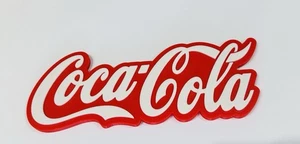 Deko Coca Cola Logo Schild Aufsteller klein 17 cm x 6 cm - Bild 1 von 4
