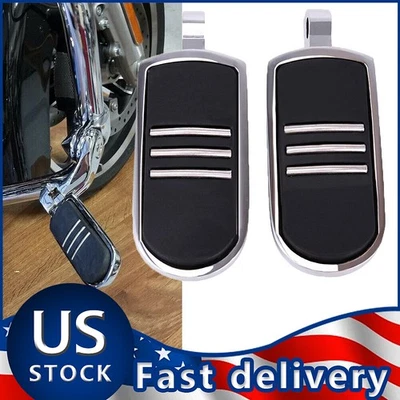 Chrome StreamLiner Foot pegs Footrest For Harley Touring Softail Sportster 1200 - Image 1 of 4