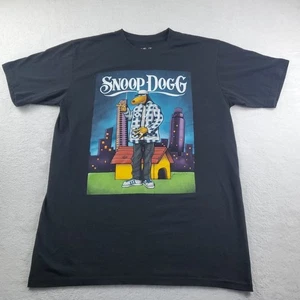 SNOOP DOGG Men’s T Shirt Rap Tee Hip Hop Black Short Sleeve Size Large - Picture 1 of 16