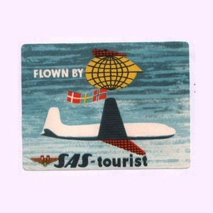 Airline Gepäckaufkleber S.A.S. Schweden #309 - Bild 1 von 1