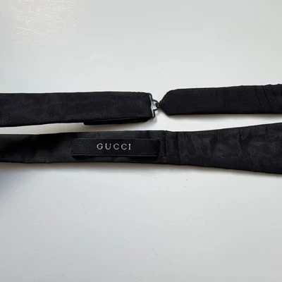 GUCCI Pajarita Grosgrain Seda Ajustable Talla Única Negra Foto 1 de 3
