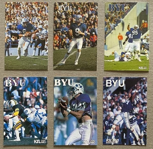CFB Lot 6 Dif BRIGHAM YOUNG BYU Football Schedules 1979 1981 86+ McMAHON WILSON - Picture 1 of 2