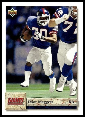Dave Meggett 1992 Upper Deck #265 - Image 1 of 2