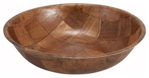 WWB-18 Wooden Woven Salad Bowl, 18-Inch, Brown - Picture 1 of 2