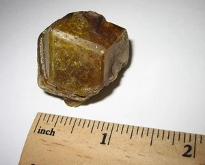 1,2" KLEINER SELTENER TEILTER TERMINIERTER NATÜRLICHER GRÜNER GRANAT KRISTALL AUS MALI 34,2 Gramm - Bild 1 von 8