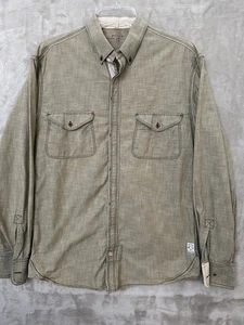FCUK Shirt Mens Small Long Sleeve Button Down Workwear Casual Double Pocket - Picture 1 of 10