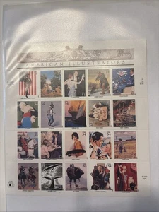 USA 3405-3424 Folienblatt (kompl.) postfrisch 2001 Amerikanische Illustratoren - Bild 1 von 1