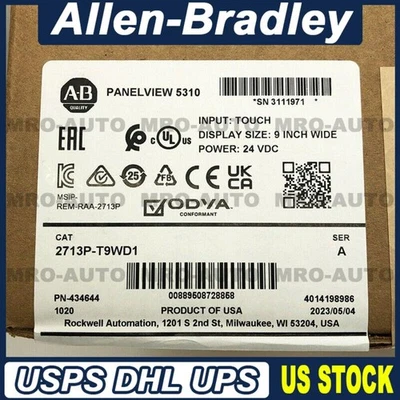 2713P-T9WD1 New Allen-Bradley AB PanelView 5310 Graphic Terminal 2713PT9WD1 - Image 1 of 4