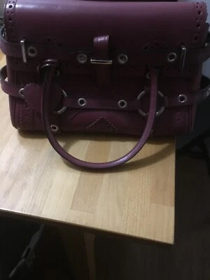 Bolso de mano vintage de cuero Luella RARO HALLAZGO Foto 1 de 3