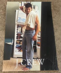 Original Early 1990s J. CREW Store Poster, 27x39”, Poor Condition 