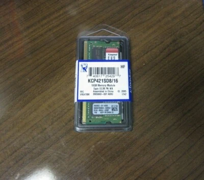 NEW 16GB Kingston DDR4 SODIMM PC4 PC4-17000 DDR4-2133 Memory KCP421SD8/16 - Image 1 of 2