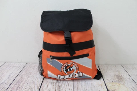 Baltimore Orioles Junior Dugout Club Orange Black Cinch Book Bag Backpack Kids Cover