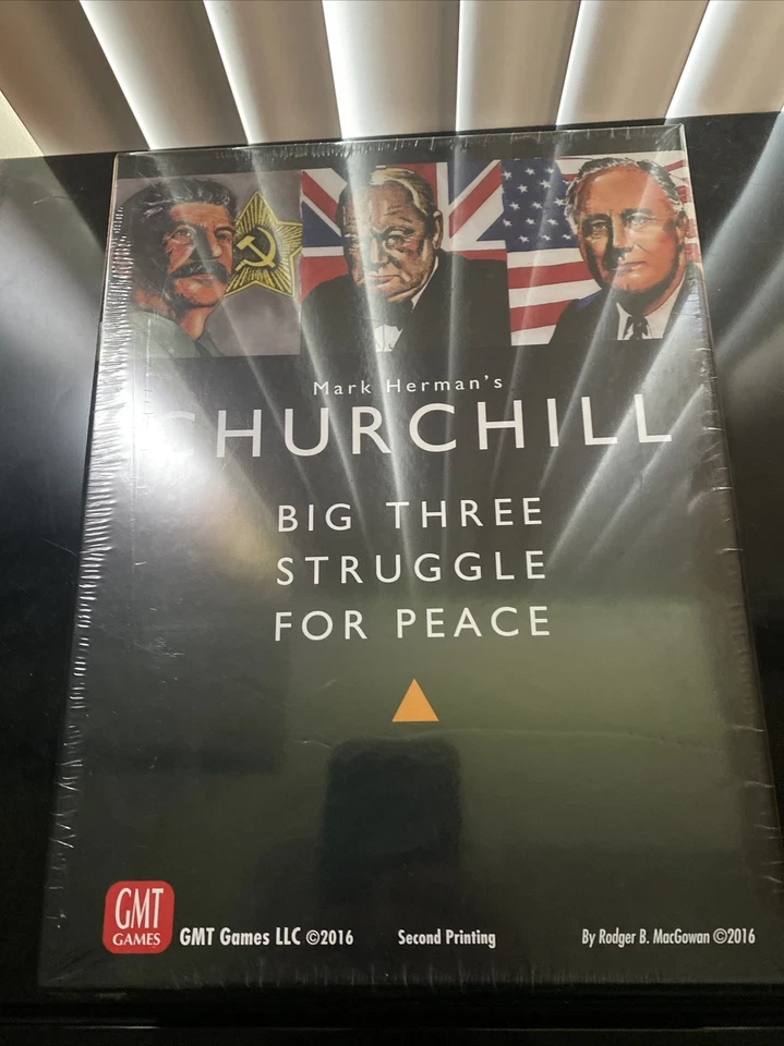 GMT Games CHURCHILL Big Three Struggle for Peace jogo de tabuleiro NOVO EM FOLHA ©️ 2016 - Imagem 1 de 2