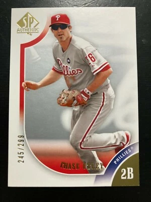  2009 SP Authentic Gold #26 Chase Utley/Phillies/299 - Image 1 of 2