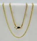 SOLID 9ct Yellow Gold 2mm Curb Cuban Link Chain 16" 18" 20" 22" 24"
