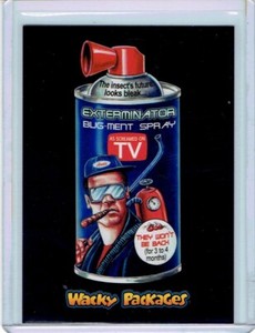 2018 Wacky Packages Go to the Movies Black Ludlow Backs #SCIFI16 Exterminator