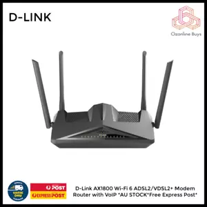 D-Link AX1800 DSL-X1852E ADSL2/VDSL2+ Modem Router with VoIP *AU STOCK*Free Expr - Picture 1 of 1