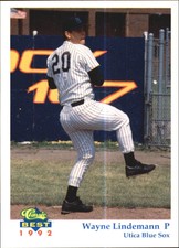 1992 Utica Blue Sox Classic/Best #20 Wayne Linemann