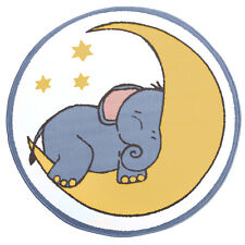 Kids Animal Print Rug Childrens Nursery Bedroom Mats Round Elephant Playroom Mat