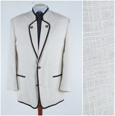 Mens White Trachten Loden Blazer 48R UK Size Wool Sport Coat Jacket - Image 1 of 4