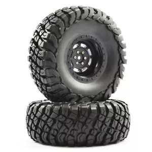 FTX Mauler 2.2" All Terrain Tyres Pre-Glued On Black Wheels (2) (FTX8766B) - Picture 1 of 1