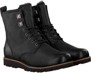 UGG® AUSTRALIA HANNEN BOTA DE CUERO IMPERMEABLE NEGRA REINO UNIDO 8 EUR 42 EE. UU. 9 PRECIO DE VENTA SUGERIDO POR EL FABRICANTE 220 £ - Imagen 1 de 24