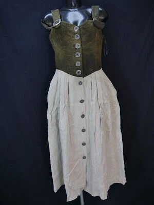 Country Line grün Leder faszinierend fesches Landhaus Kleid Trachten Gr.36 - Bild 1 von 4