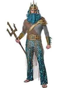 Disfraz California Poseidón Dios del Mar Adulto Hombres Monstruos Halloween 5120/071 - Imagen 1 de 4