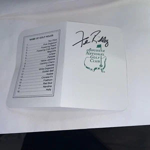 Tarjeta de puntuación de Augusta firmada por Fred Ridley presidente de Augusta National - Imagen 1 de 1