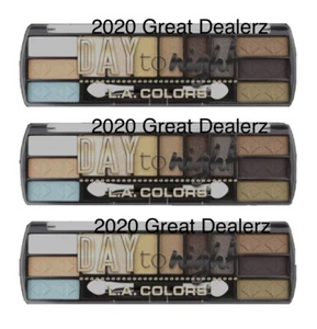 L.A. COLORS DAY TO NIGHT EYESHADOW SET OF 3 CES425 SUNSET - Picture 1 of 4
