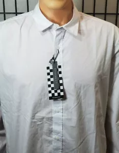 NWT RESERVED AUTHENTIC MEN'S FASHION WHITE LONG SLEEVE SHIRT SIZE 2XL - Picture 1 of 10