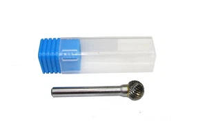 SD-5 HARTMETALLGRAT DOPPELSCHNITT 1/2" DIA KUGELFORM INDUSTRIELLE QUALITÄT RDGTOOLS - Bild 1 von 2
