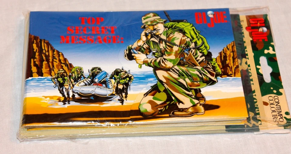 NUEVO 1998 GI JOE 8 NOTAS DE AGRADECIMIENTO SUMINISTROS DE FIESTA VINTAGE Foto 1 de 1