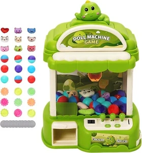 Doll Machine Mini Claw Machine for Kids Arcade Game Timeable with Play Coins - Picture 1 of 7